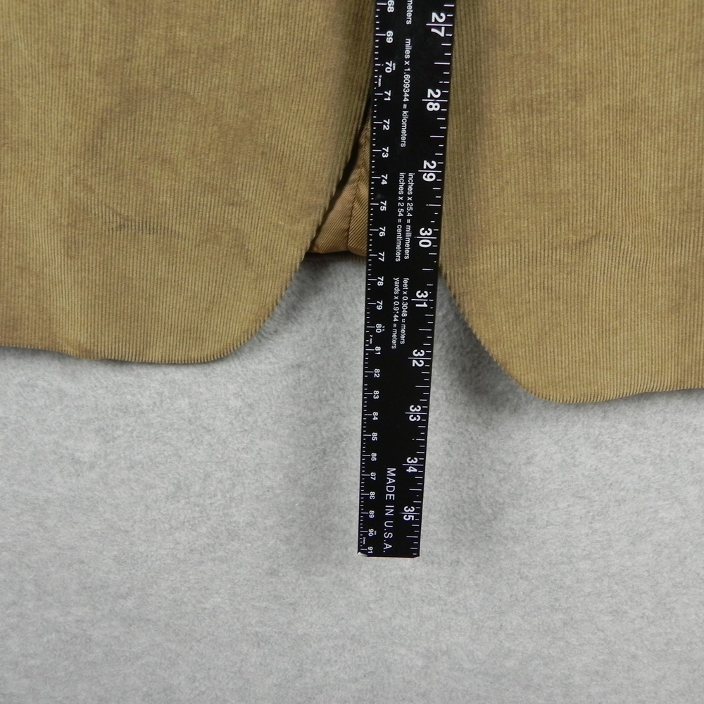 Stafford Blazer Mens 50R Classic Fit Corduroy Suit Jacket Sport Coat Elbow Patch - Picture 9 of 13